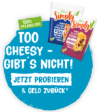 Ein Simply V Produkt GRATIS TESTEN Dank GELD-ZURÜCK-AKTION