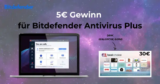 1 Jahr Antivirus gratis + 5€ geschenkt!