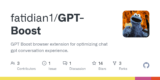 GPT-Boost: GPT Boost Browsererweiterung zur Optimierung des GPT-Chats – kein Haken, kein Ausgelastet sein, kein Absturz mehr!